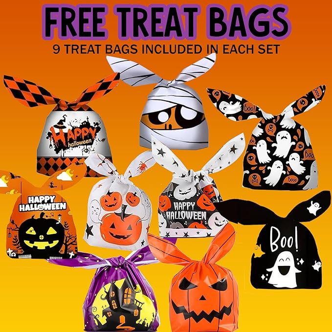 Bath Bombs for Kids with Surprise Toys Inside - Set of 9 Organic Halloween Bath Bombs, Gentle and Safe - Fizzy Balls with Rainbow Bubbles, Halloween Gifts for Kids - Bloomnest
