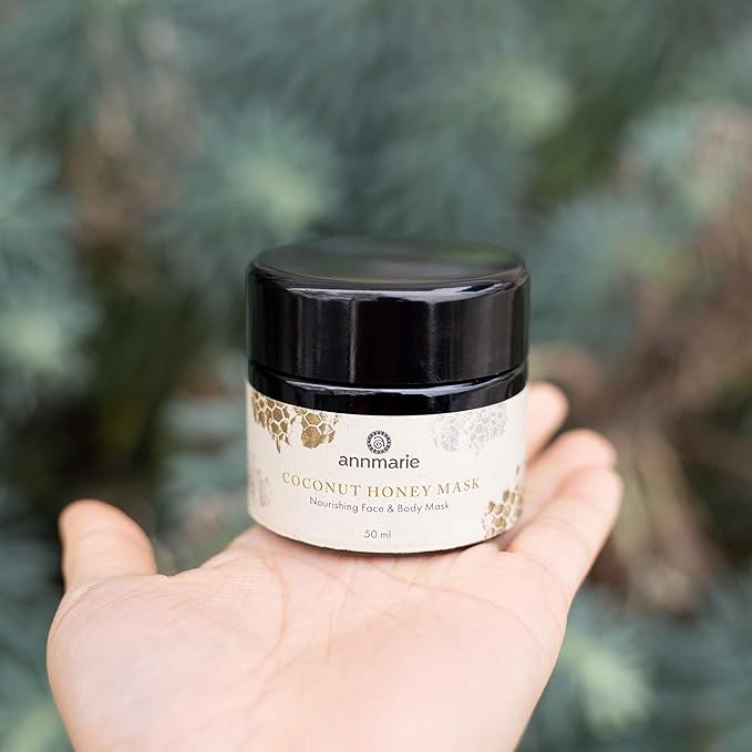 Annmarie Skin Care Coconut Honey Mask - With Extra Virgin Coconut Oil & Mountain Wildflower Honey, Moisturizing & Exfoliating Mask for Dull, Dry & Sun-Damaged Skin, All Skin Types (50mL, 1.7 fl oz) - Bloomnest