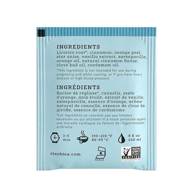 Stash Tea Licorice Spice Herbal Tea, 6 Boxes With 20 Tea Bags Each (120 Tea Bags Total) - Bloomnest