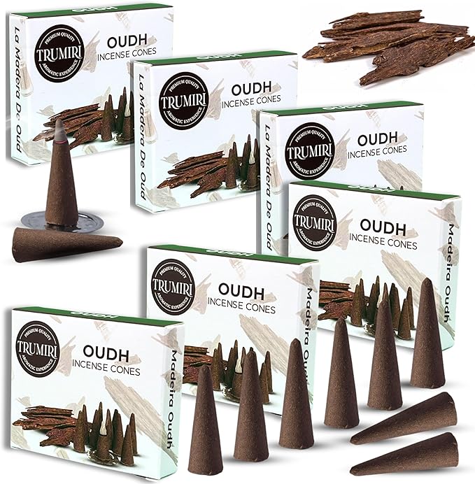 Oud Incense - 60 Cone Incense - Six Packs of 10 TRUMIRI
