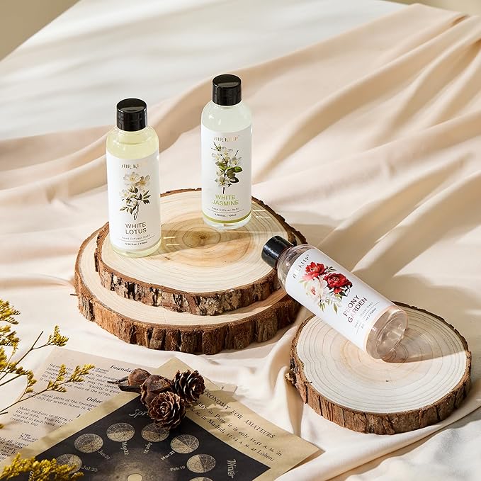 Airkeep Reed Diffuser Oil Refill/White Jasmine/3.38oz（100ml/1 Pack/Scented Oil Refill for Reed Diffuser Home Fragrance for Bedroom, Bathroom Office Home Decor - Bloomnest