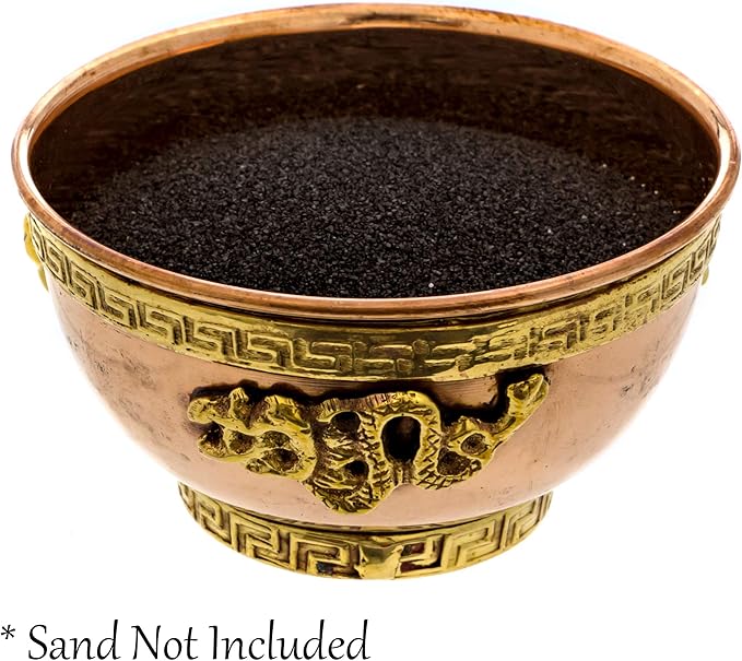 Alternative Imagination Dragon Copper Bowl - Offering Bowl For Altar Use, Ritual Offerings, Witchy Home Decor - Incense Holder for Incense Cones, White Sage, Palo Santo Sticks - 3 Inches Wide - Bloomnest