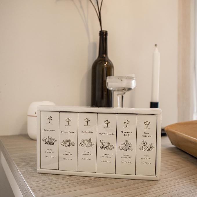 Essential Oils Top 6 Premium Hotel Blend for Oil Diffusers for Home Hotel Collection Diffuser Oil for Water Based Essential Oil Diffuser,Scent Diffuser,Aromatherapy diffuser, Home Essentials, Gift Set - Bloomnest