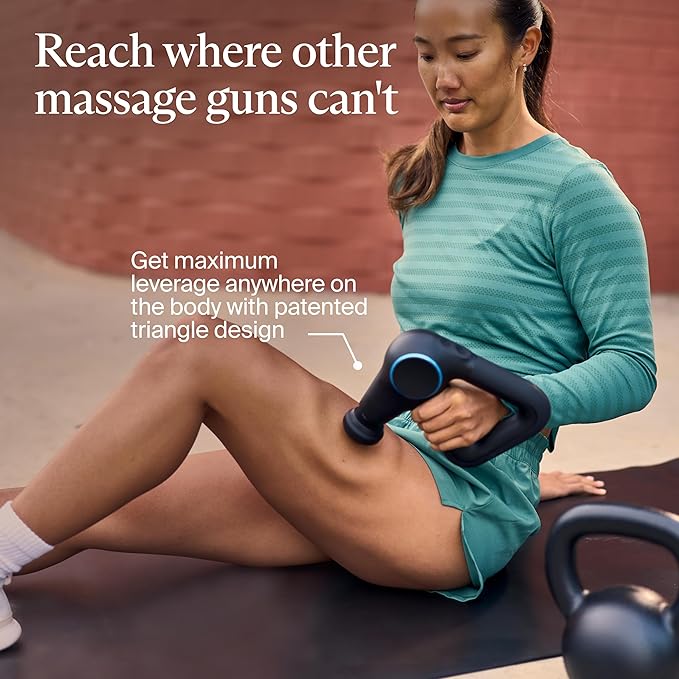 TheraGun Therabody Prime Plus Heated, Powerful Massage Gun for Enhanced Warm-Up & Workout Recovery - Quiet Deep Tissue Massager for Body and Back Pain Relief - Leg & Back Massager with Heat - Bloomnest
