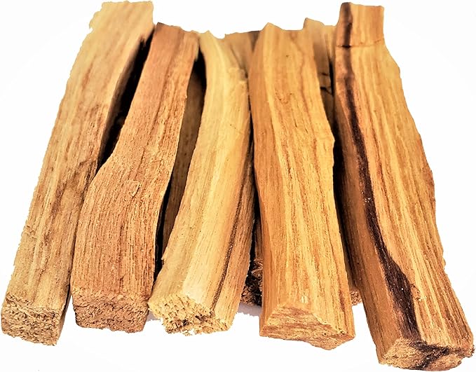 Palo Santo Smudging Bulk Lot Sticks, High Resin Palo Santo, Holy Wood. Premium Certified Authentic, Wild Harvested Incense Stick for Purifying, Cleansing, Healing (5 Sticks) CDE+CREATIONS