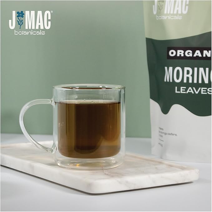 J MAC BOTANICALS Organic Moringa Leaves, malunggay leaf, Whole Green Moringa Oleifera Leaf Tea - Bloomnest