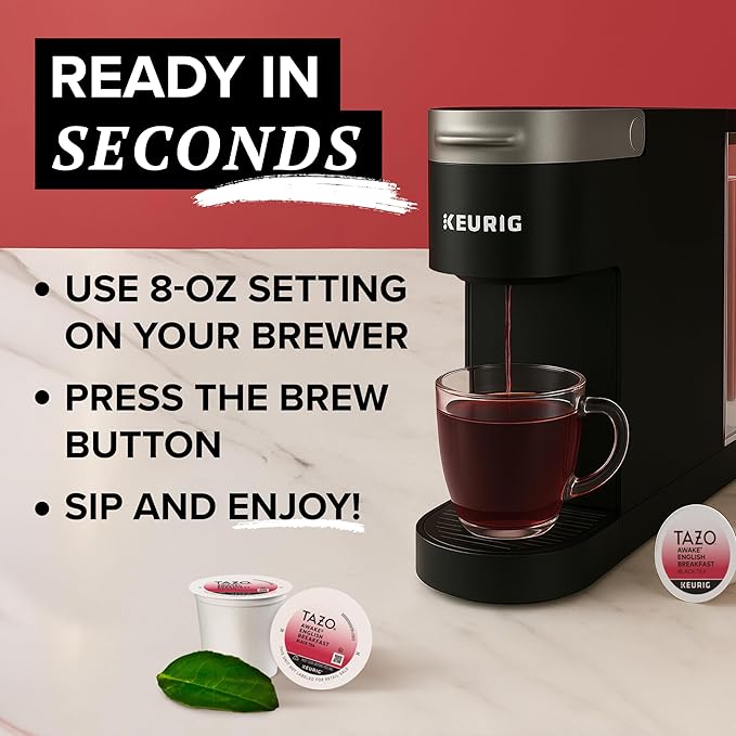 TAZO Tea Bag K-Cup Pods, Awake English Breakfast & Zen 22 CT (2ea) (Variety Pack) - Bloomnest