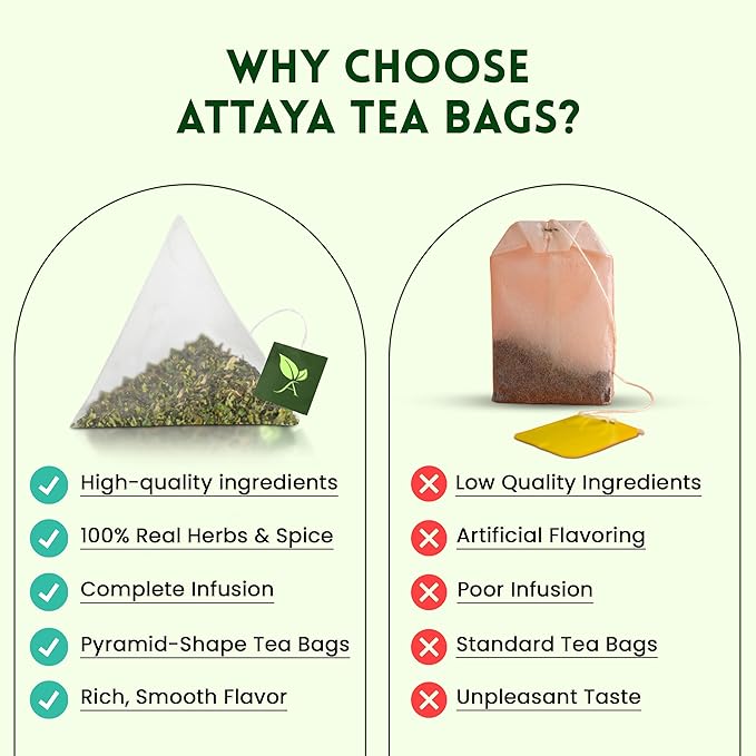Attaya Moringa Ginger Bliss Tea – 100 Pyramid Bags | Antioxidant Superblend for Energy, Metabolism & Immunity | Moringa • Ginger • Tulsi • Black Pepper • Green Tea - Bloomnest