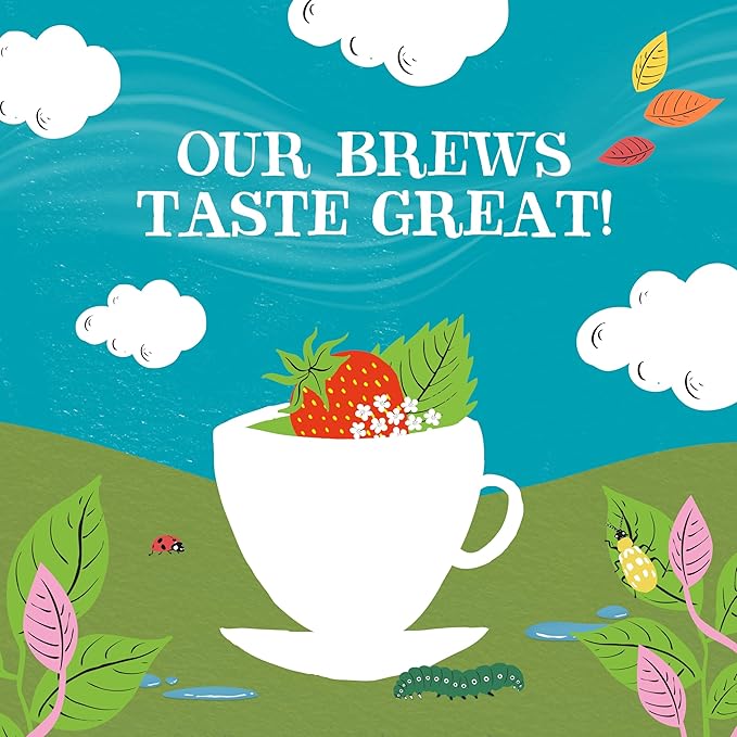 Clipper Tea Strawberry & Elderflower Herbal Tea – Caffeine Free, USDA Organic, Great Hot or Iced – Refreshingly Fruity, Natural, Fair & Delicious – 200 Tea Bags - Bloomnest
