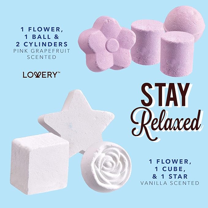 Bath Bombs Gift Set for Women, 17 Large Bath Fizzies in Assorted Colors, Shapes & Scents, Bath and Body Spa Set with Shea & Coco Butter, Ultra Rich Spa Set in Handmade Weaved Basket - Bloomnest