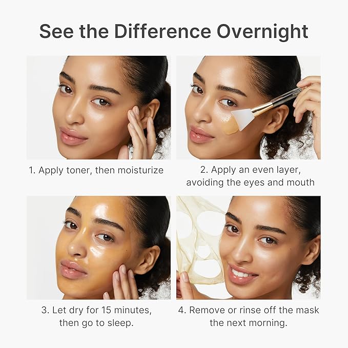 medicube Wrapping Mask Kojic Acid, Turmeric, Vitamin C Overnight Peel Off Facial Mask | Brighten & Defends Against Skin Stress for a Clear, Glowing Complexion | Korean Skin Care, 2.53 fl.oz - Bloomnest