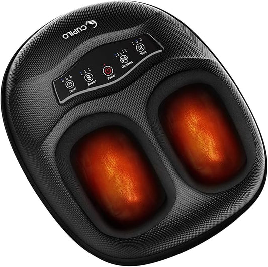Shiatsu Foot Massager with Heat - Deep Tissue Kneading Foot Massager for Plantar Fasciitis, Adjustable Compression & Heat for Neuropathy Pain,Feet Fatigue,Gifts for Women Men - Bloomnest