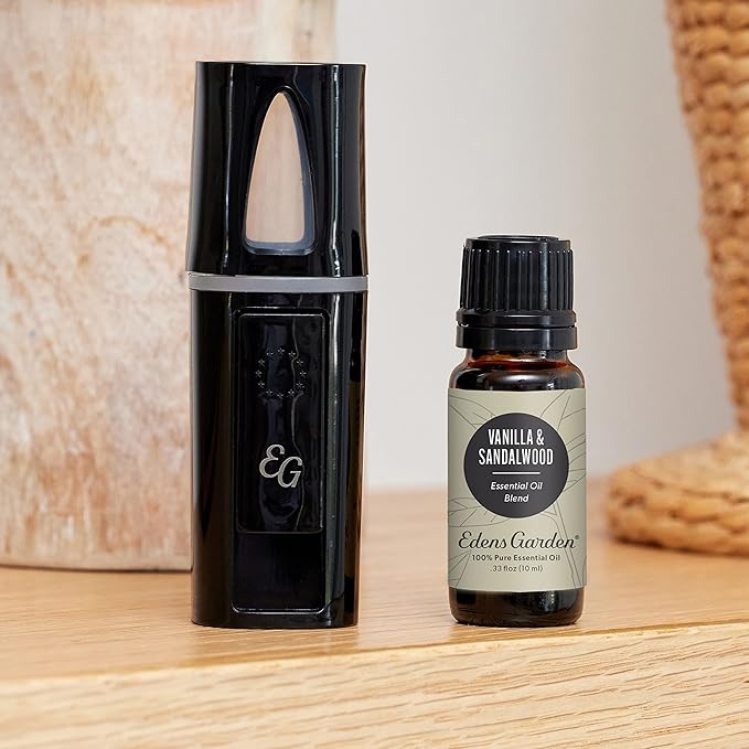 Edens Garden Vanilla Sandalwood Essential Oil Blend- 100% Pure Premium Grade, Undiluted, Natural, Therapeutic, Aromatherapy, The Best for Diffusing, Skin, Candle, Laundry 10 ml (.33 fl oz) EdensGarden