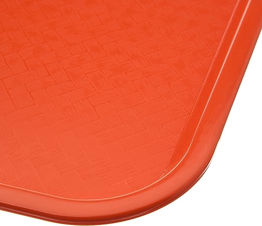 Carlisle FoodService Products CT121624 Café Standard Cafeteria / Fast Food Tray, 12" x 16", Orange - Bloomnest
