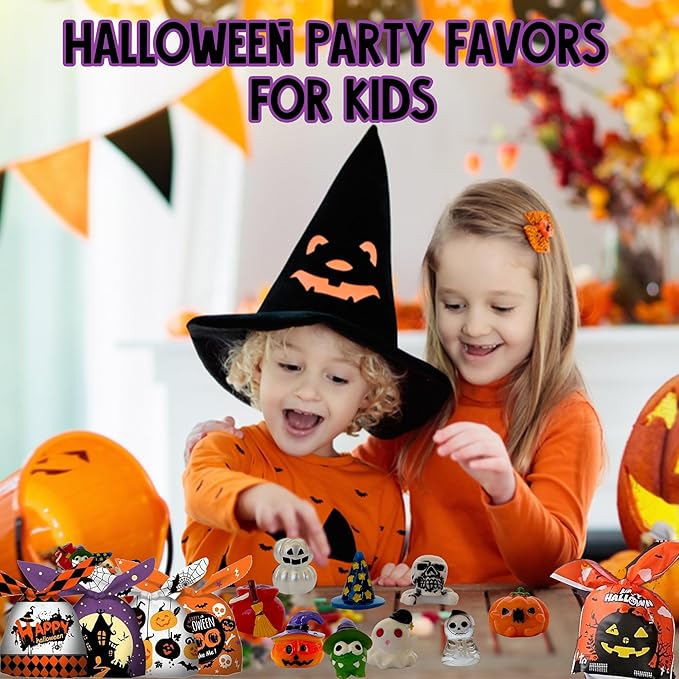 Bath Bombs for Kids with Surprise Toys Inside - Set of 9 Organic Halloween Bath Bombs, Gentle and Safe - Fizzy Balls with Rainbow Bubbles, Halloween Gifts for Kids - Bloomnest