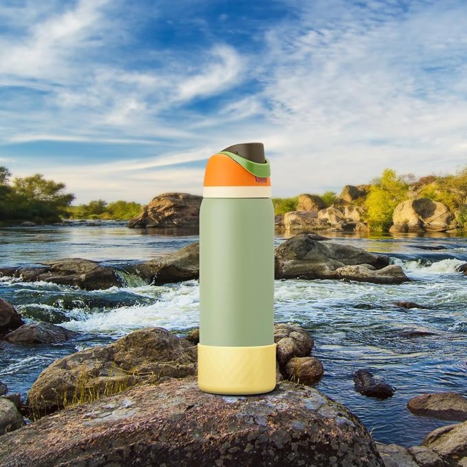 Silicone Boot for Owala Water Bottle 24 oz 32 oz 40 oz, Anti-Slip Protective Sleeve for FreeSip/Twist/Flip Stainless Steel Water Bottles Accessories BEONSKY