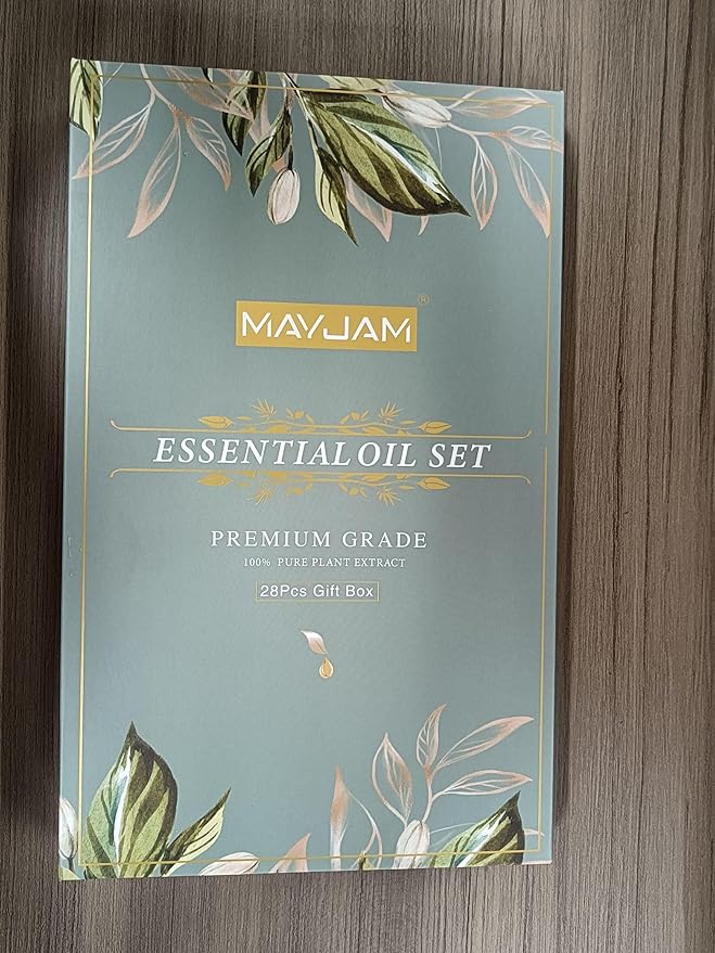 MAYJAM Top 28 Essential Oil Set for Diffuser Massage, 24x5ml Essential Oil Singles, 4x10ml Essential Oil Blends for Home Office Yoga - Bloomnest