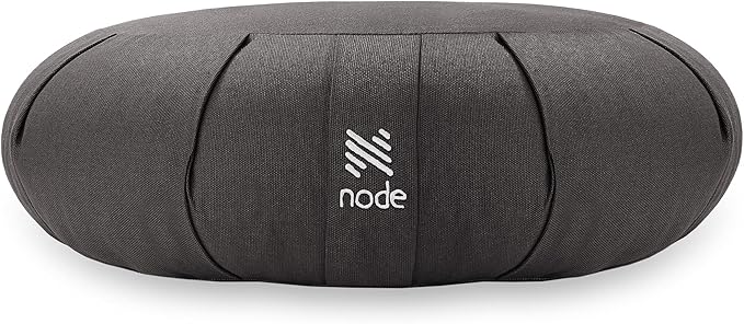 Zafu Meditation Cushion, 15" Round Buckwheat Yoga Pillow with Organic Cotton Cover - Bloomnest