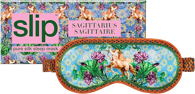 slip Pure Silk Sleep Mask - 100% Pure 22 Momme Mulberry Silk Eye Mask - Comfortable Sleeping Mask with Elastic Band, Zodiac Collection: Sagittarius - Bloomnest