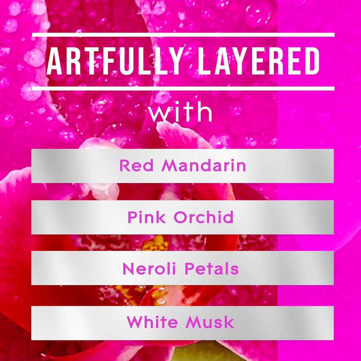 Glade Candle Orchid & Neroli, Fresh Collection, Fragrance Candle Infused with Essential Oils, Air Freshener Candle, 3-Wick Candle, 6.8 Oz, 3 Count