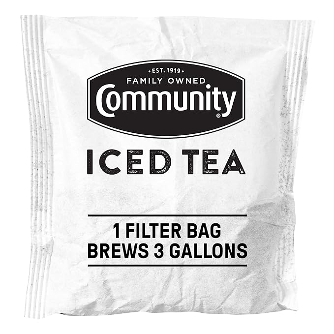 Community Coffee Pre-Measured Iced Tea Filter Packs for 3 Gallon Commercial Urns, 24 Count (Pack of 1) - Bloomnest