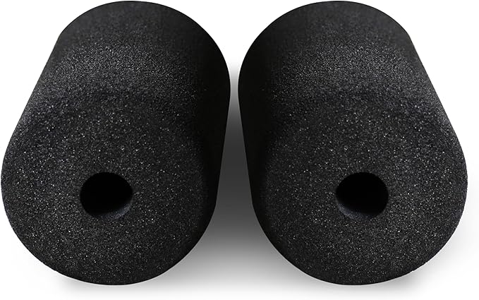 WF Athletic Supply Foam Foot Pads, Foam Roller for Gym Exercise Machines Equipment Replacements, Roller Pad for Leg Extension, PEC Deck Pads for Weight Bench, Sold by Pair (7” x 4” OD x 0.875” ID) - Bloomnest