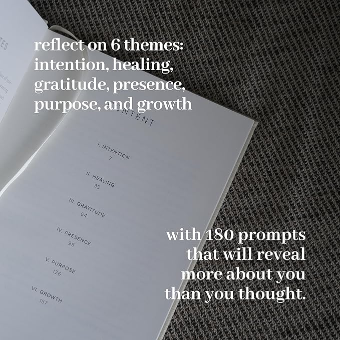 INSIDE THEN OUT Dig Deeper Journal - Guided Daily Journal With 180 Undated Prompts for Intention, Healing, Growth, Gratitude, Self Love & Discovery , Wellness, and Mindfulness - Self Care Routine Gift for Women and Men InsideThenOut