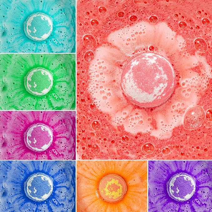 Bath Bombs for Kids with Surprise Fishing Games Inside for Girls Boys - 20 Kids Bath Bombs Gift Set, Handmade Bubble Bath Fizzes Bomb for Chrildren Birthday Christmas and Party Favor Gift for Boys