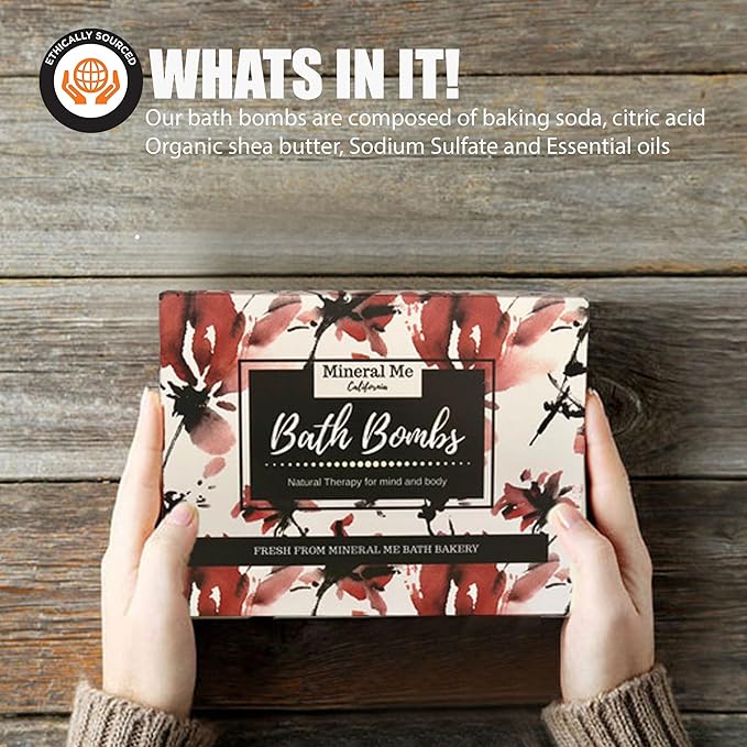 Bath Bombs for Women Relaxing with Inspirational Messages, 12 Natural and Organic Bath Bombs with Essential Oils & Skin Moisturizing Shea Butter. Stocking Stuffers Christmas Gifts for Wife Girlfriend - Bloomnest