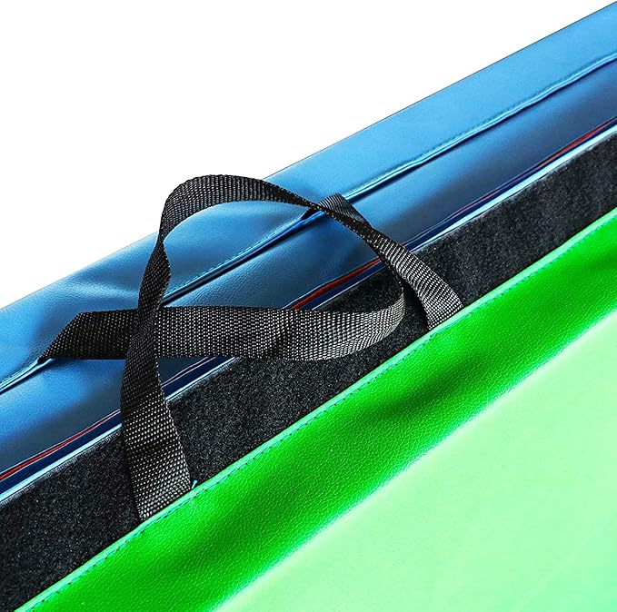 BalanceFrom 10x4 Feet 4-Panel Folding Gymnastics Mat – 2-Inch Thick Pad with Vinyl Surface and Carrying Handles for Tumbling, Yoga, Pilates, Home Workouts, and Martial Arts - Bloomnest