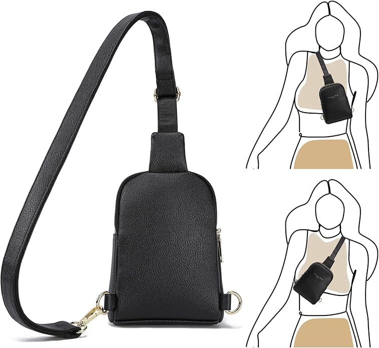 INICAT Small Sling Bag for Women Everyday & Travel Crossbody Bags Lightweight Cross Body Purses Vegan Leather - Bloomnest