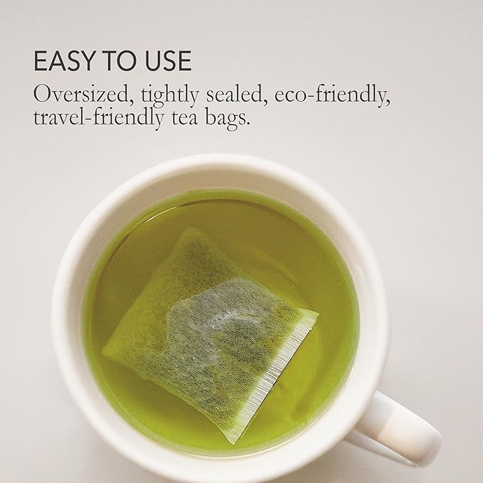 Japanese Green Tea Co. 144 Pcs Disposable Tea Bags for Loose Leaf Tea – Oversized Empty Sachets with Tight Seal (3.5" x 2.8") – Convenient Tea Infuser for Loose Tea Leaves - Bloomnest