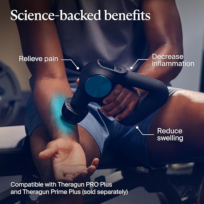Theragun Cold Attachment for PRO Plus Deep Tissue Massage Gun, Features 3 Cold Therapy Temperature Levels for Custom Pain Relief, Inflammation and Swelling Treatment (Only Compatible with Pro Plus) - Bloomnest
