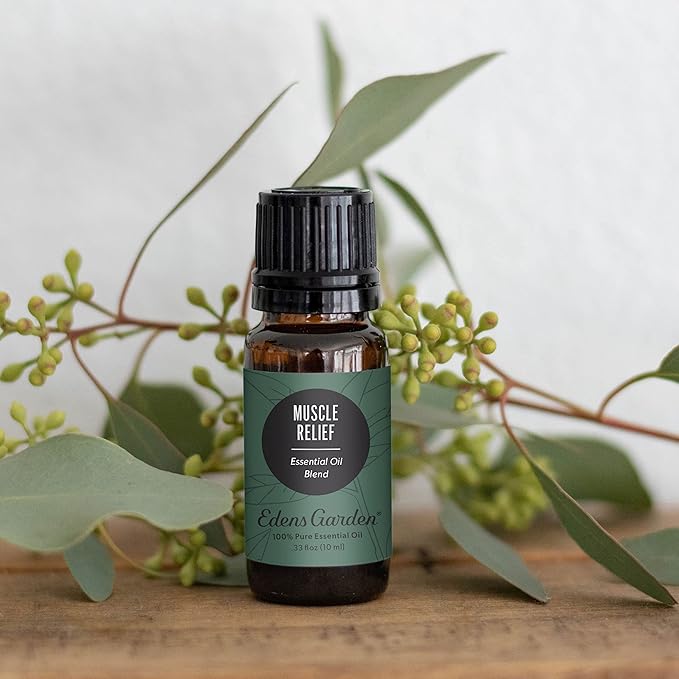 Edens Garden Muscle Relief Essential Oil Blend 100% Pure & Natural Best Recipe Therapeutic Aromatherapy Essential Oil Blends 118 ml (4 oz) - Bloomnest