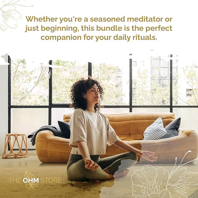 Ohm Store Tibetan Singing Bowl and Lokta Journal Set — Handcrafted Nepali Meditation Sound Bowl Self Care Gift for Stress Relief, Spiritual Chakra Healing, and Mindfulness