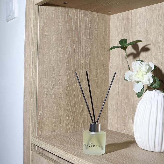 5.07 oz Reed Diffusers with 12 Black Fiber Sticks, 3 Pack Jasmine Apple Lemon Scent Diffusers for Home,Long Lasting Reed Diffuser Set, Up to 90 Days - Bloomnest