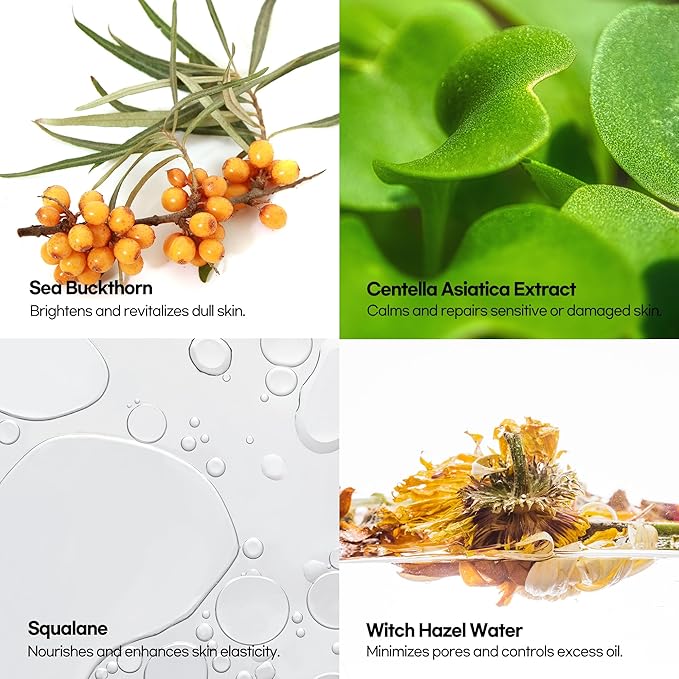 Epielle Hydrating Sheet Mask 6 Pack, Soothing & Restoring Face Mask with Cica, Heartleaf Extract & Witch Hazel Water, Target Dry & Sensitive Skin, Korean Skin Care - Bloomnest
