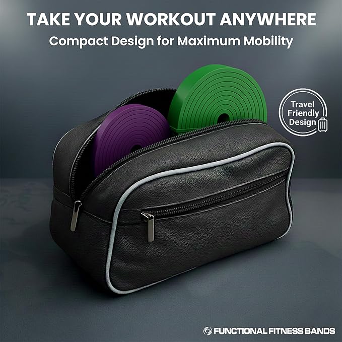 Pull Up Assist Bands Set by Functional Fitness. Heavy Duty Resistance and Assistance Training Band - Bloomnest
