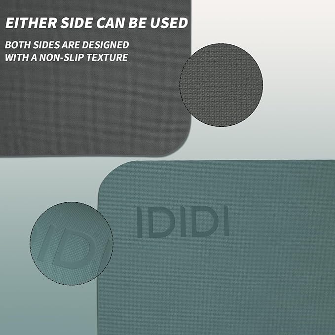 Yoga Mat with Strap,Non-Skid Workout Mat,8mm Thick Yoga Mat,POE Yoga Mats for Women Men Kids,Exercise Mat with Easy-Cinch,72"x24"x0.32” (183x61x0.8cm)