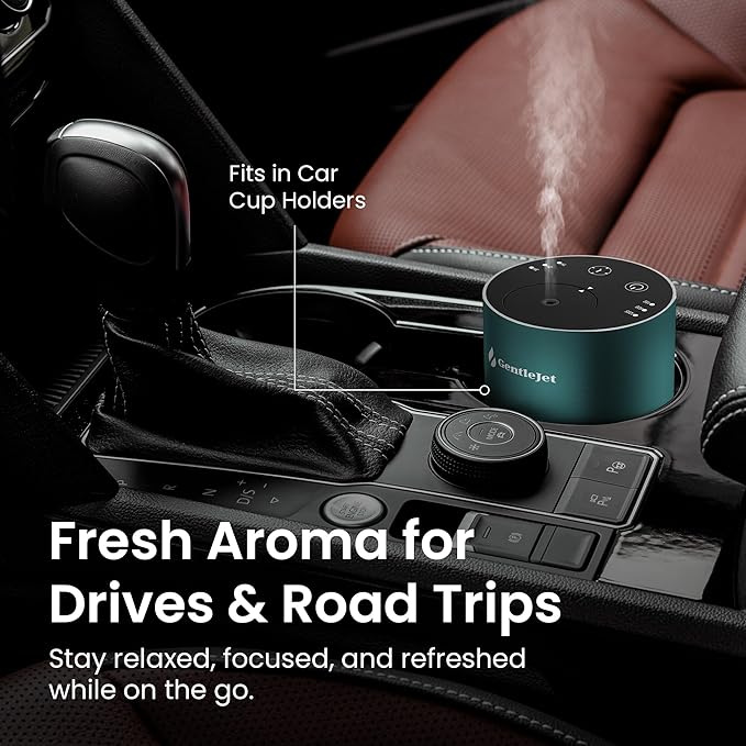 LiteMist Cold Air Essential Oil Diffuser – Waterless Nebulizing Aroma Diffuser, USB-C Cordless 2000mAh Battery, Aluminum Portable Scent Diffuser for Home Office Car, 0.7oz / 20ml - Bloomnest