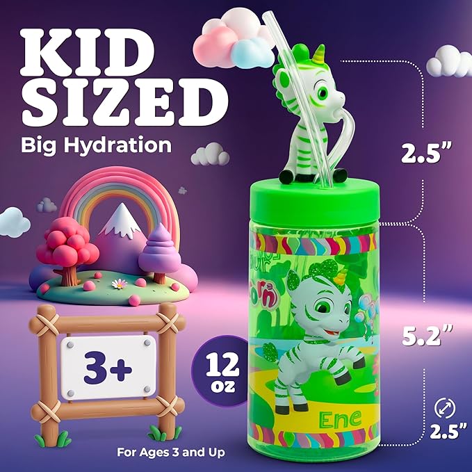 SIP WITH ME® Zoonicorn Cup 12 oz (Ene) - Bloomnest