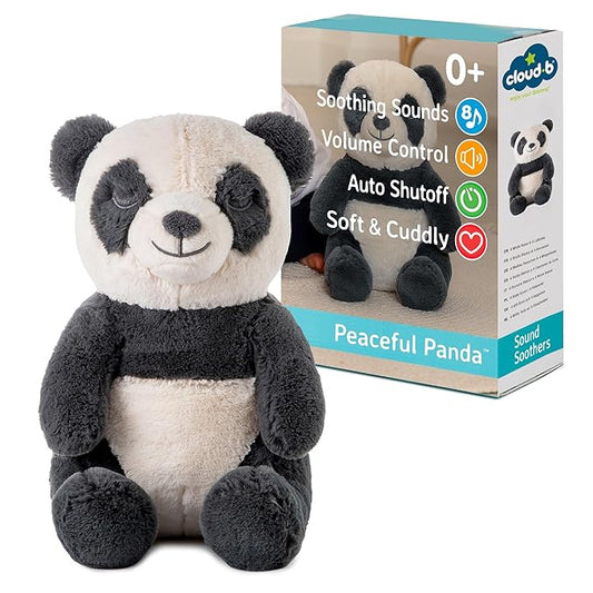 Cloud b Sound Machine with White Noise Soothing Sounds | Cuddly Stuffed Animal | Adjustable Settings and Auto-Shutoff | Peaceful Panda™ - Bloomnest