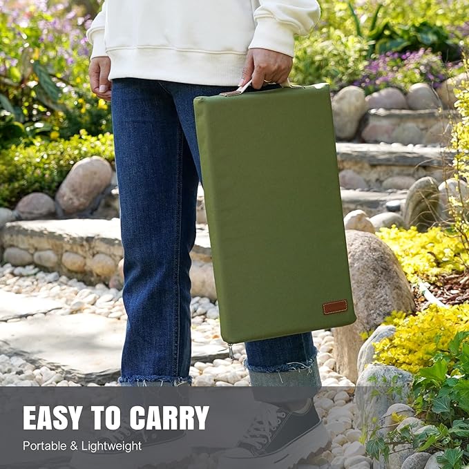 Large Knee Mat-Gardening Kneeler Pad-Thick Garden Sitting or Kneeling Pad Cushion-Construction Knees Support Board of Working,Repairing-Floor Knees Mat for Prayer,Fitness,Yoga,Gym & Pilates-Green - Bloomnest