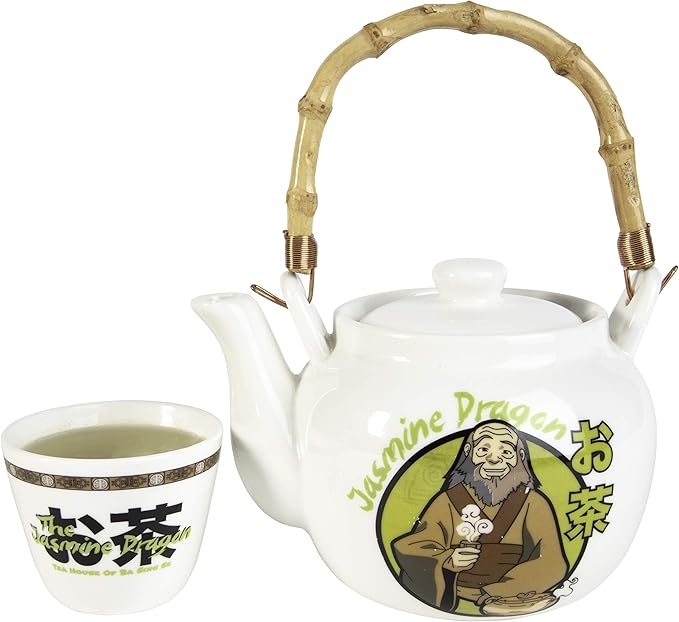 Avatar: The Last Airbender Uncle Iroh Tea Set - The Jasmine Dragon Teapot & Cup - Officially Licensed - Collectible Tea Lovers Gift for Women, Men, Adults & Fans of Avatar - Bloomnest