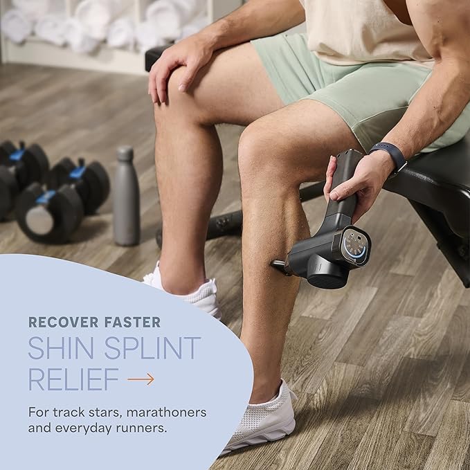 LifePro Massage Gun & Holder (Sold Separately) – Percussion Muscle Massager for Athletes with 8 Heads & 6 Speeds – Deep Tissue Back Muscle Extender for Recovery - Bloomnest