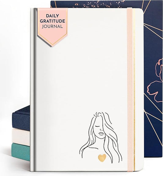RYVE Daily Gratitude Journal for Women – 6-Month Guided Positivity & Wellness Journal with Prompts, Affirmations, Mindfulness, for Self-Reflection & Manifestation - Bloomnest