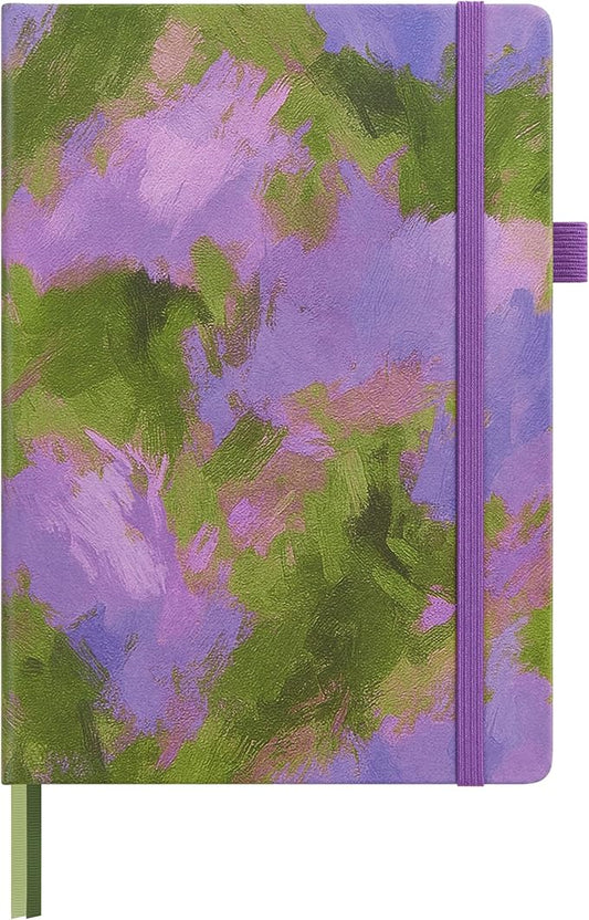 &And Per Se Dotted Journal Notebook, A5 Hardcover Bullet Dotted Journal, 160 Pages 100 gsm Thick Paper, 3 Sheets of Stickers Included - 5.7'' x 8'' (Lavender Grove) - Bloomnest