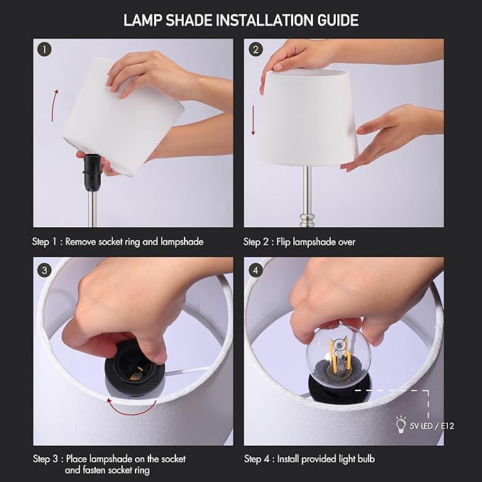O’Bright Seraph - Cordless LED Table Lamp with Dimmer, Built-in Rechargeable Battery, 3-Level Brightness, Patio Table Lamp, Bedside Night Lamp, Ambient Light for Restaurant, Brushed Nickel - Bloomnest