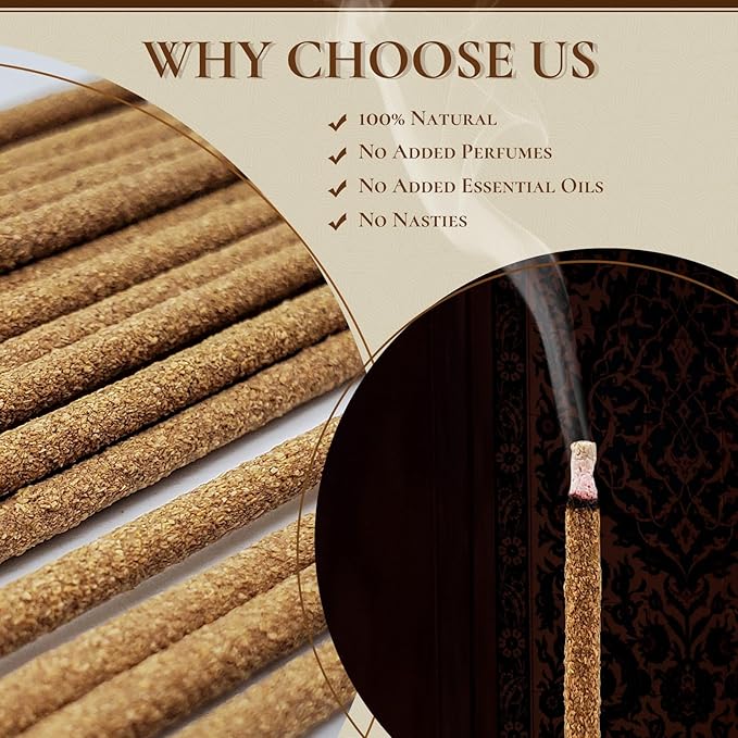 Palo Santo Incense Sticks (30 Sticks), 100% Natural sustainably harvested Peruvian Palo Santo, Suitable for Meditation, Relaxation, and Spiritual Purification - Bloomnest