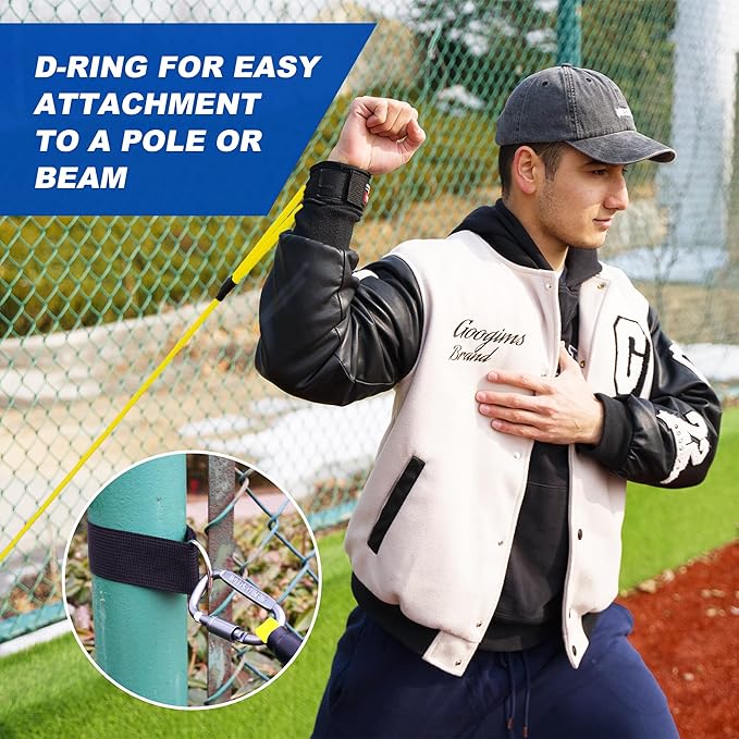 Resistance Bands for Pitchers, Baseball & Softball Training Equipment for Improving Arm Strength & Pitching Training, Baseball Pitching Bands for All Skill Levels - Bloomnest